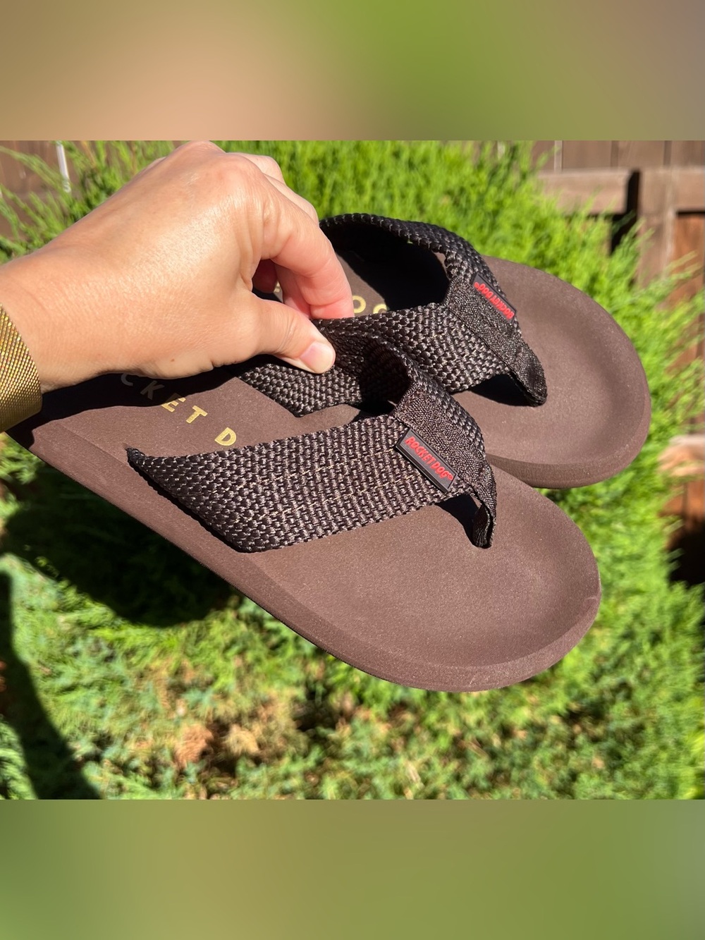 Rocket Dog Women's Sunset Flip Flop Sandals Brown 7 M US NEW